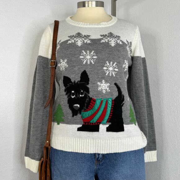 Scottish Terrier Christmas Sweater Size XL - Picture 1 of 5